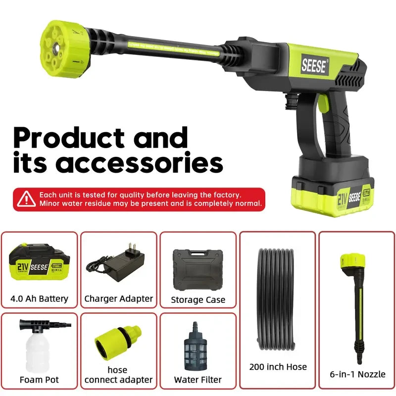 Portable Cordless Pressure Washer